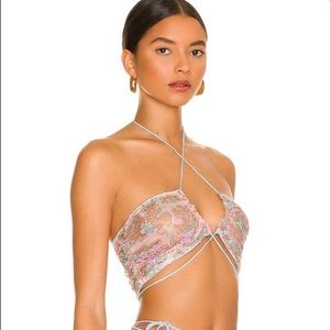 For Love and Lemons Monique Sequins Top